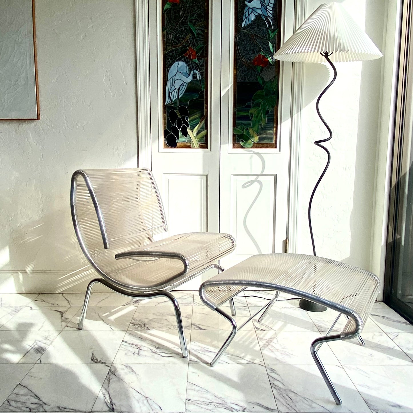 "Hydra" lounge chair + ottoman