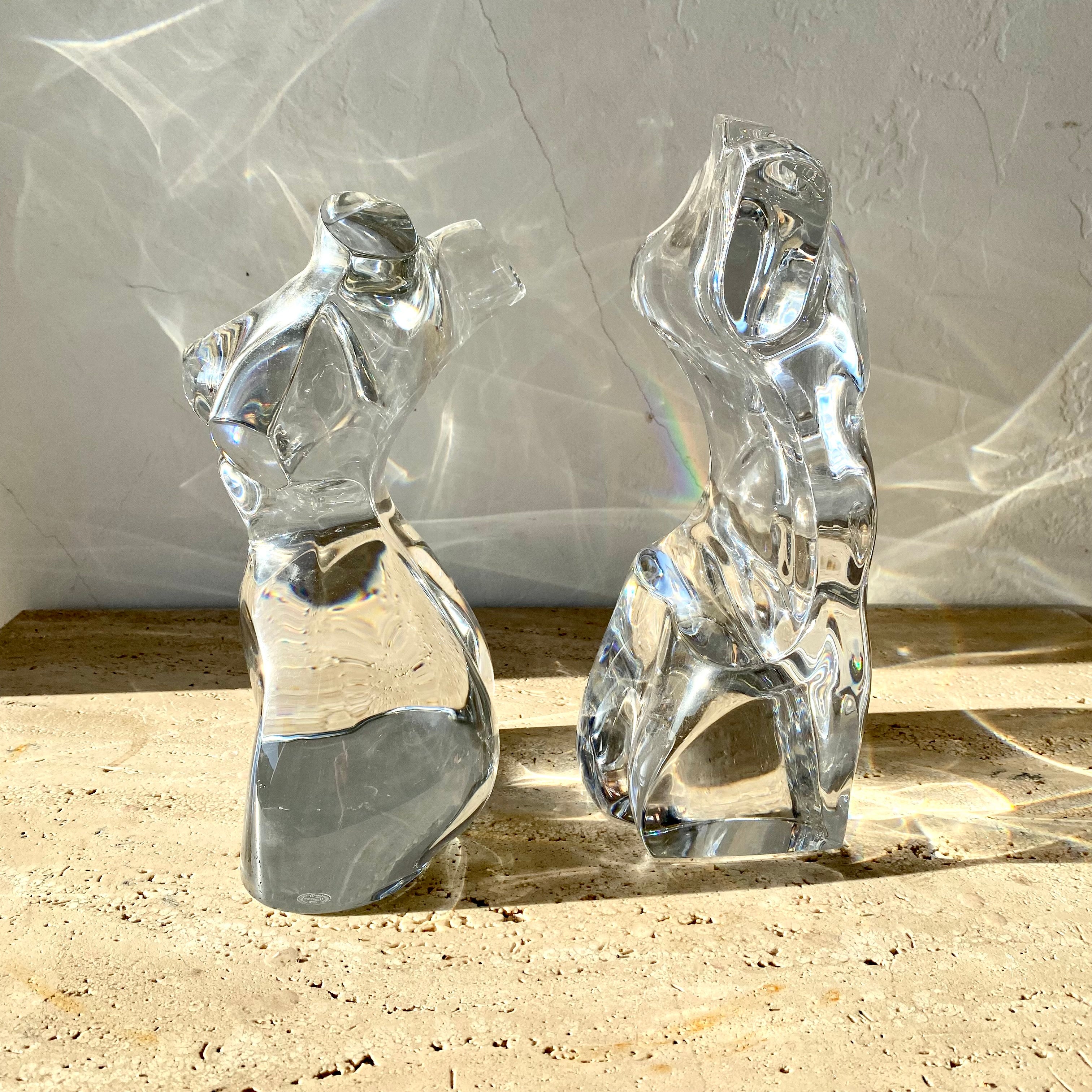 工芸品 Baccarat RRIGOT Nude Woman Figurine BACCARAT Crystal R. Rigot Nude Lady Laying Reclining