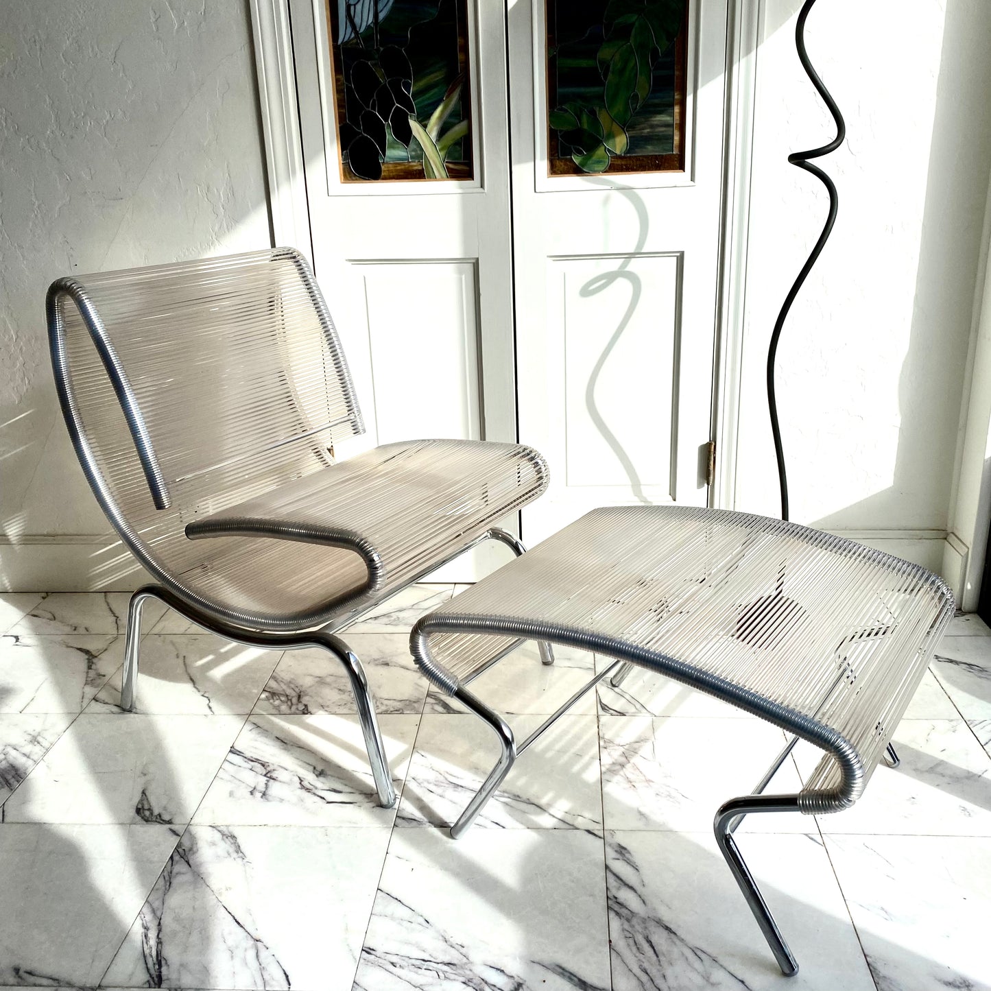 "Hydra" lounge chair + ottoman