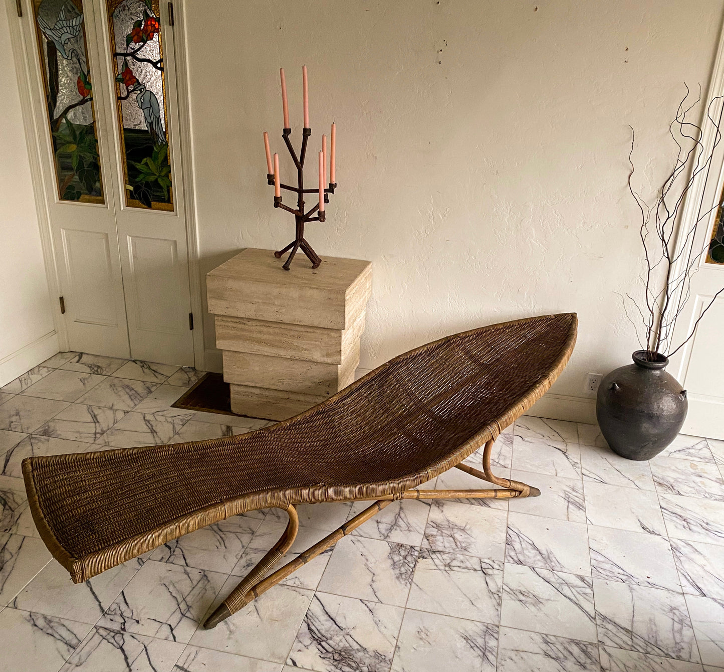 Fish chaise longue by Lina Zervudachi for Elsa Schiaparelli