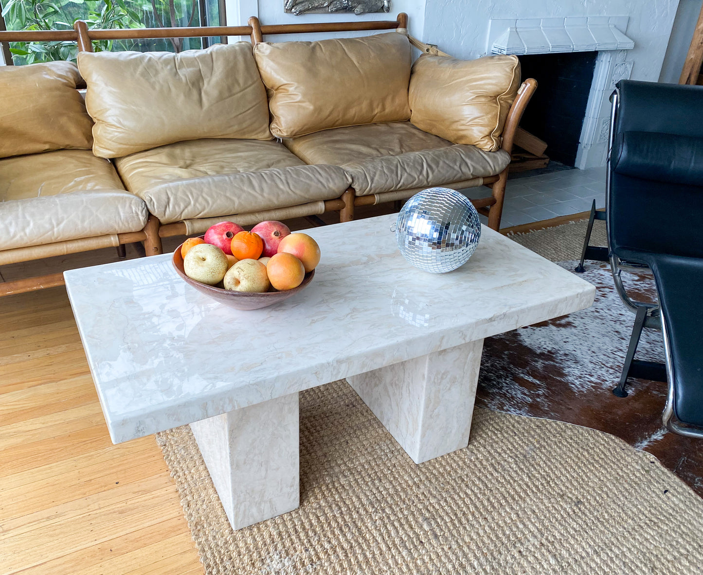 Marble coffee table