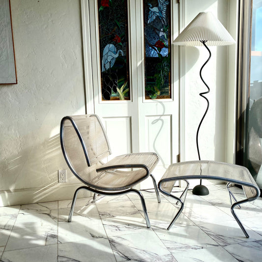 "Hydra" lounge chair + ottoman