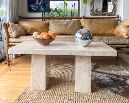 Marble coffee table