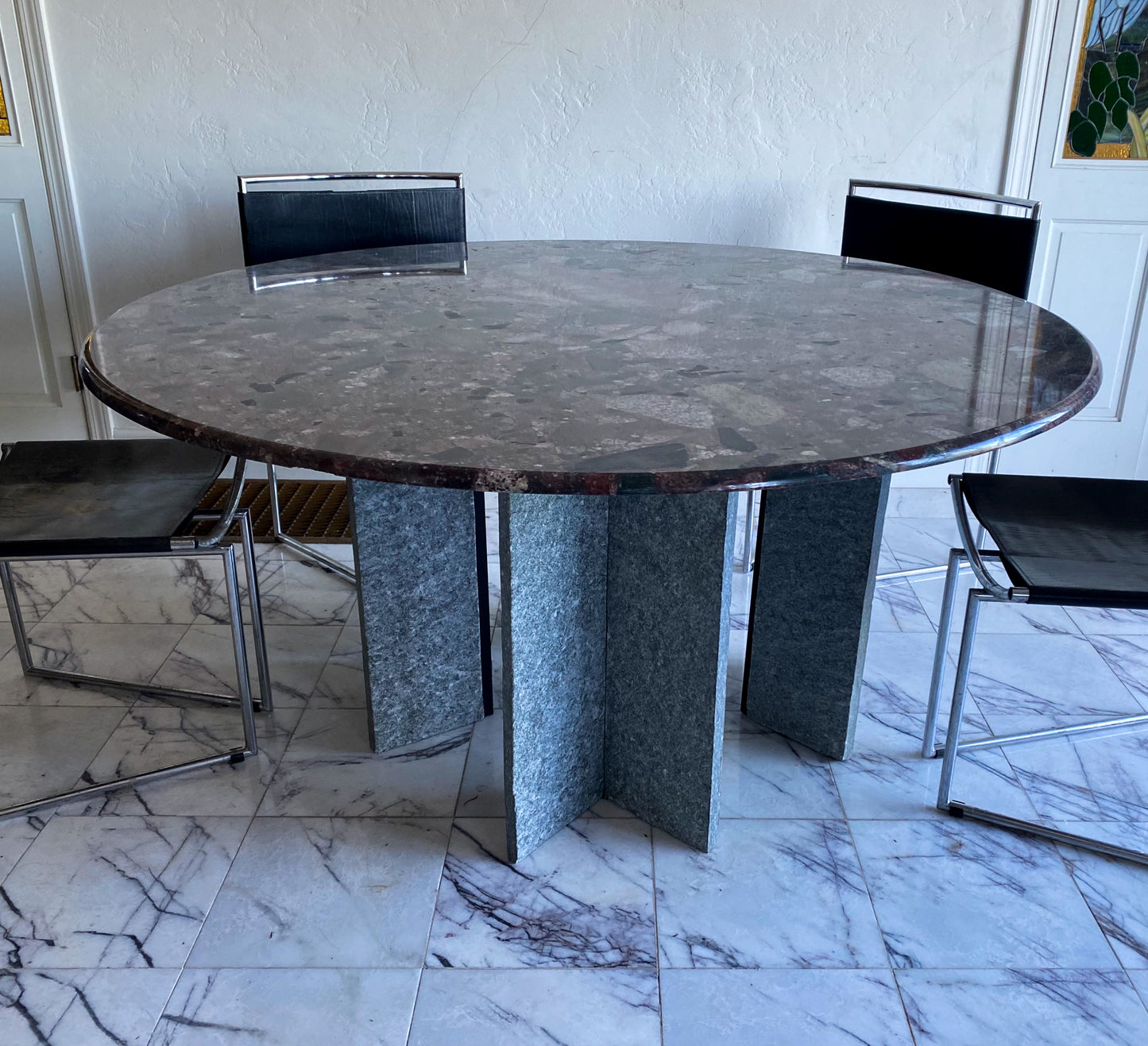 Vintage Italian terrazzo marble table