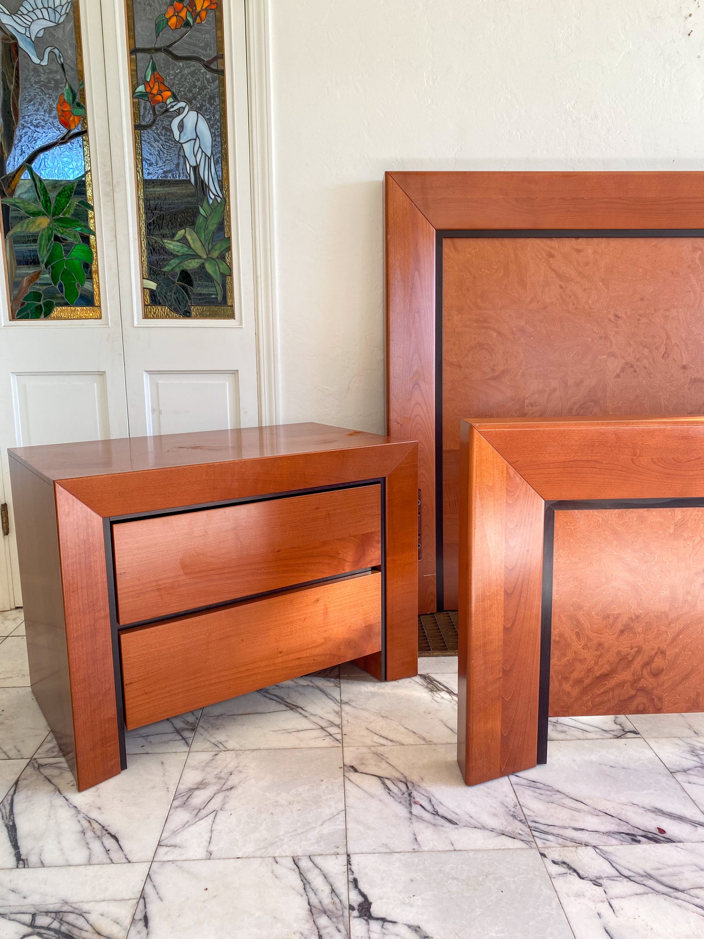 Italian Burl nightstands