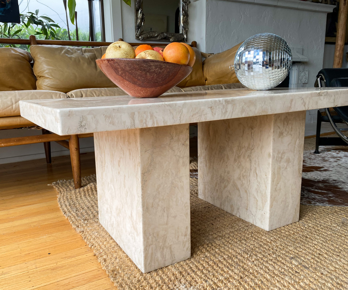 Marble coffee table