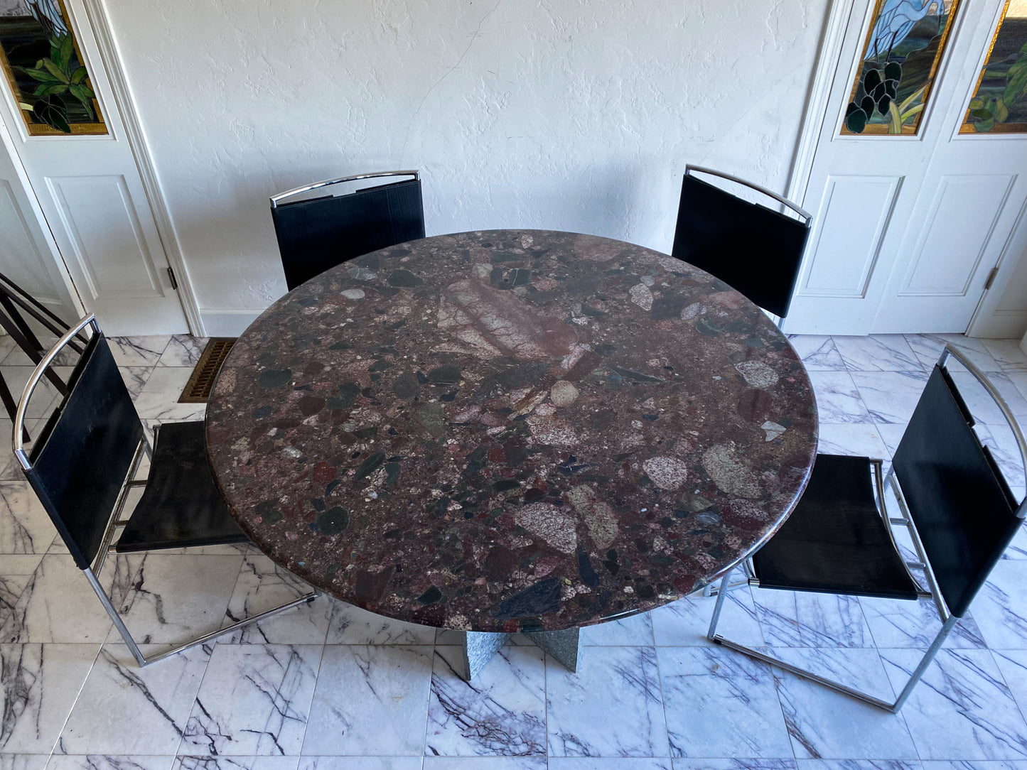 Vintage Italian terrazzo marble table