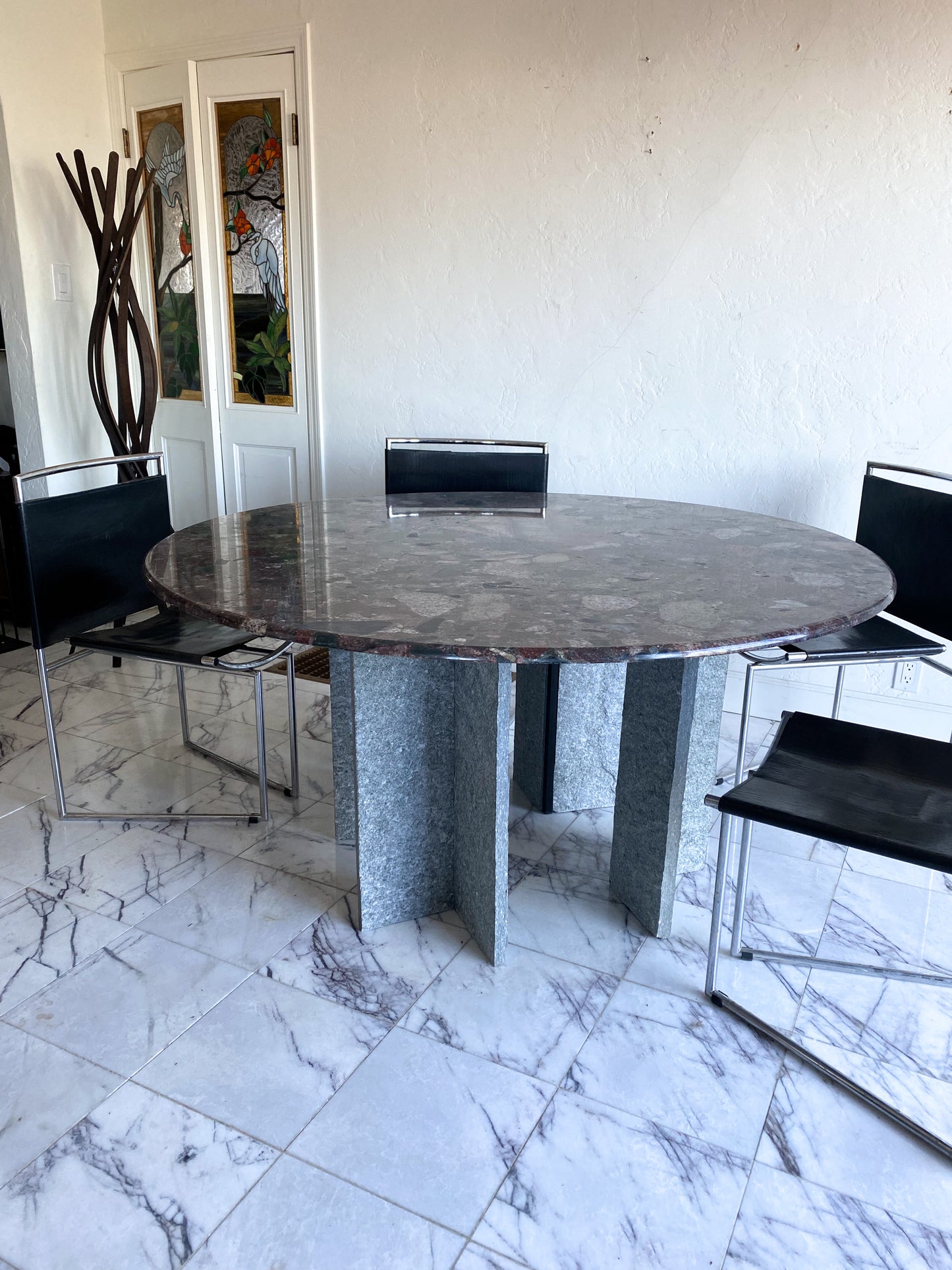 Vintage Italian terrazzo marble table